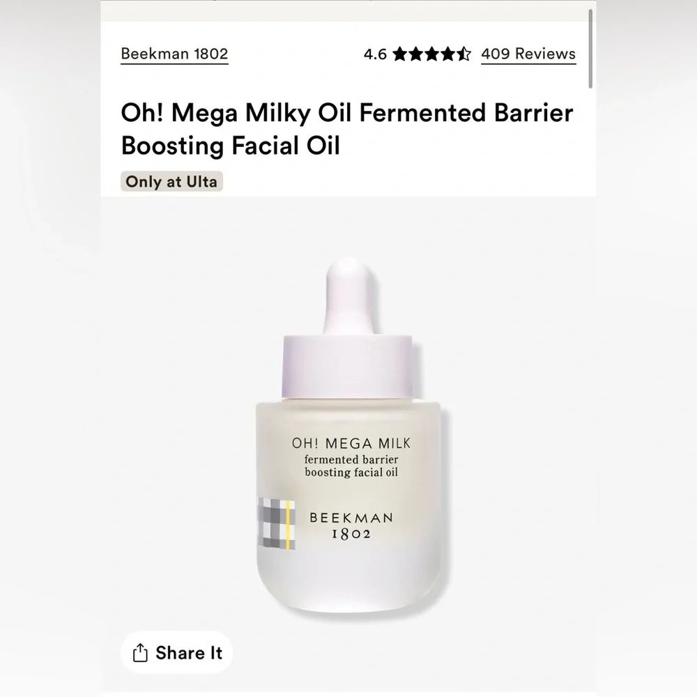 Beekman 1802 OH! Mega Milky Oil Facial Oil